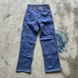 Vintage 70s Wrangler Sanforized Denim Jeans Size 26X28